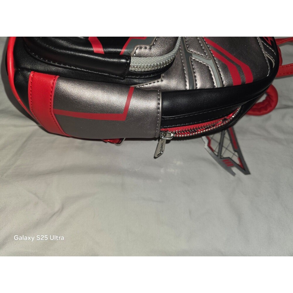 Loungefly Marvel Falcon cosplay Mini Backpack purse bag tote with wings! - Picture 3 of 7
